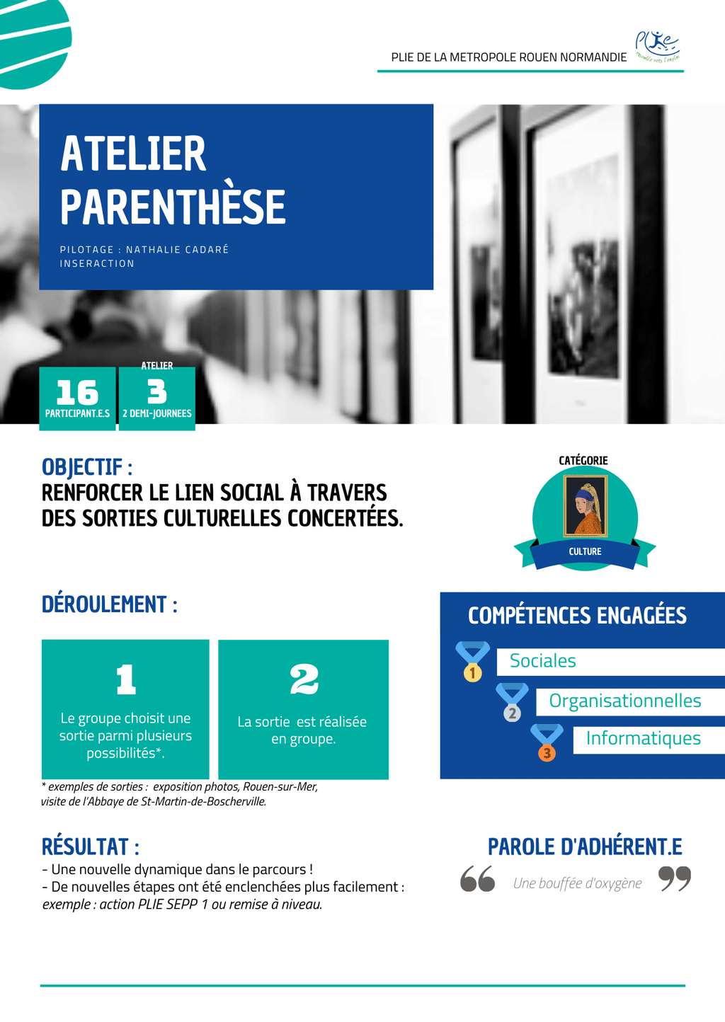 Sorties culturelles concertées en groupe