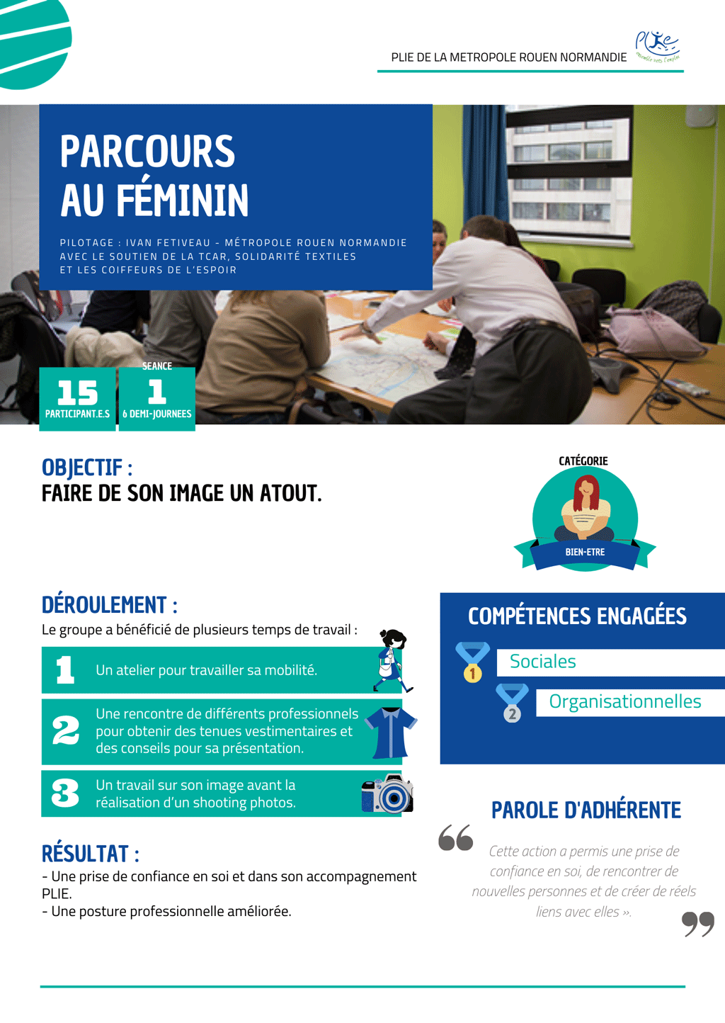 Travailler sa posture de professionnelle pour mieux se valoriser.