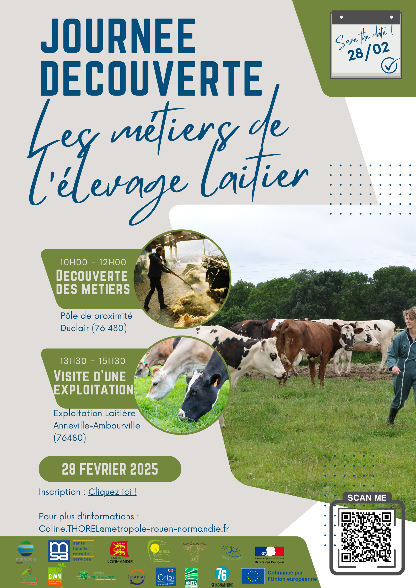 Journée découverte métiers filière lait